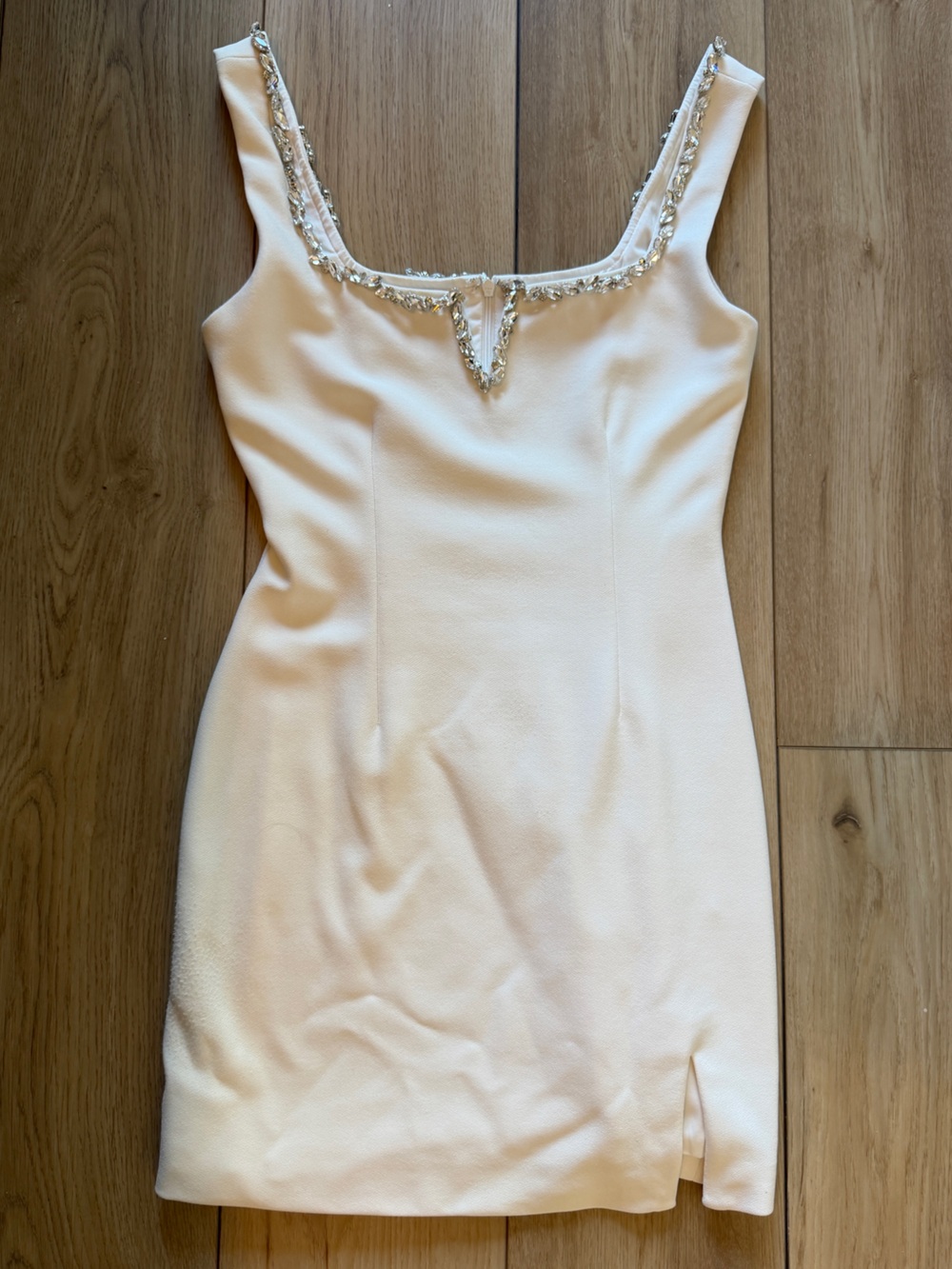Hello Molly White Dress with Crystal Trim